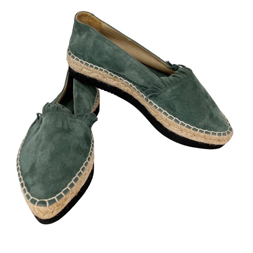 Palomitas by Paloma Barcelo Daniela Espadrilles Green Suede 36 6 Spain
